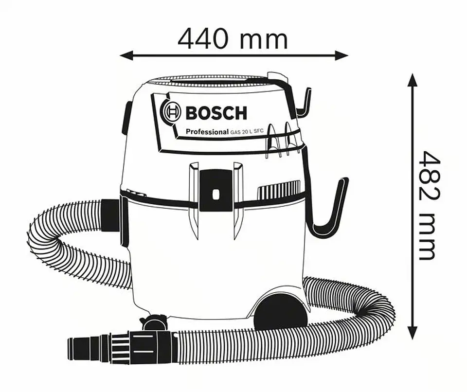 Aspirador universal GAS 20 L SFC BOSCH 5