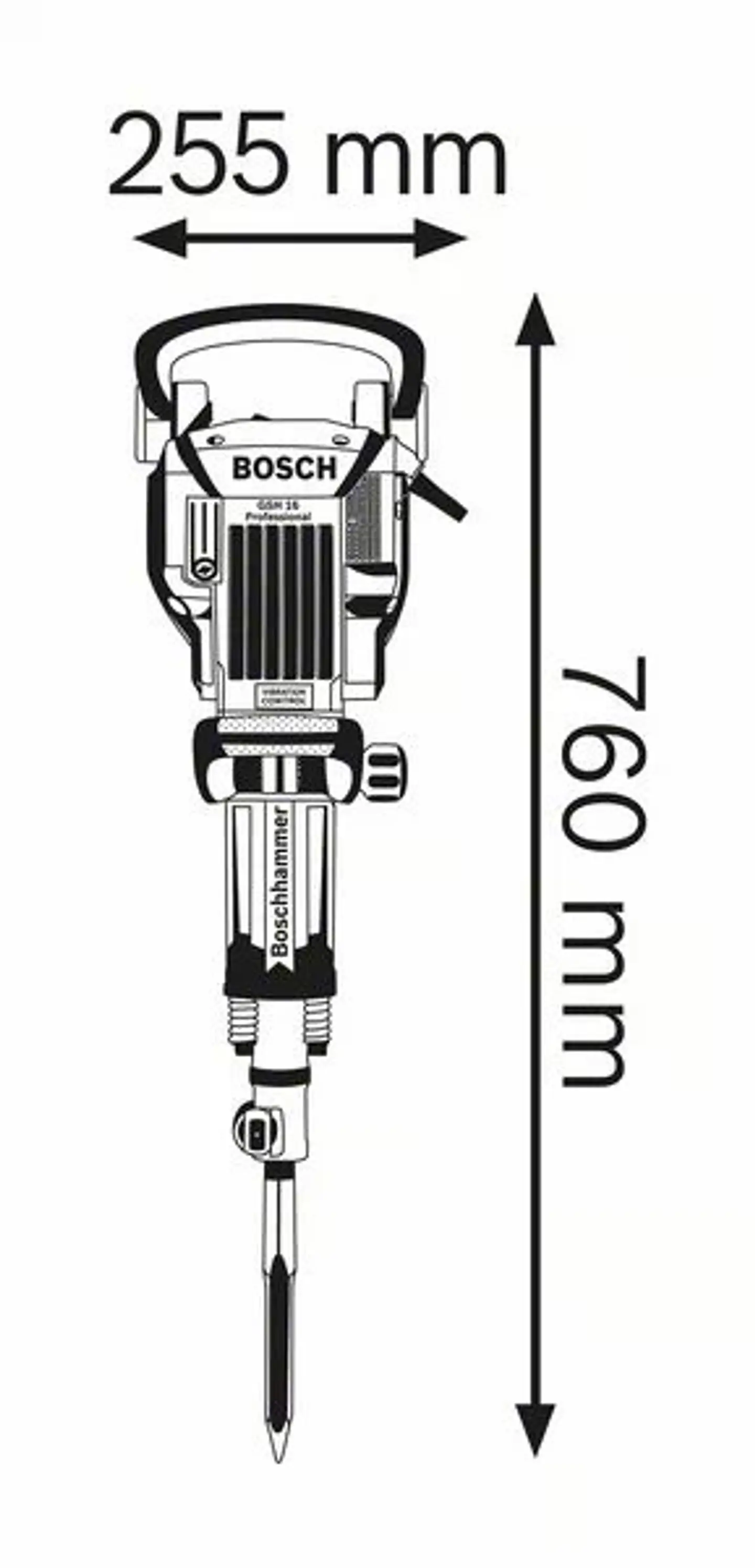 Martelo demolidor GSH 16-30 BOSCH 3