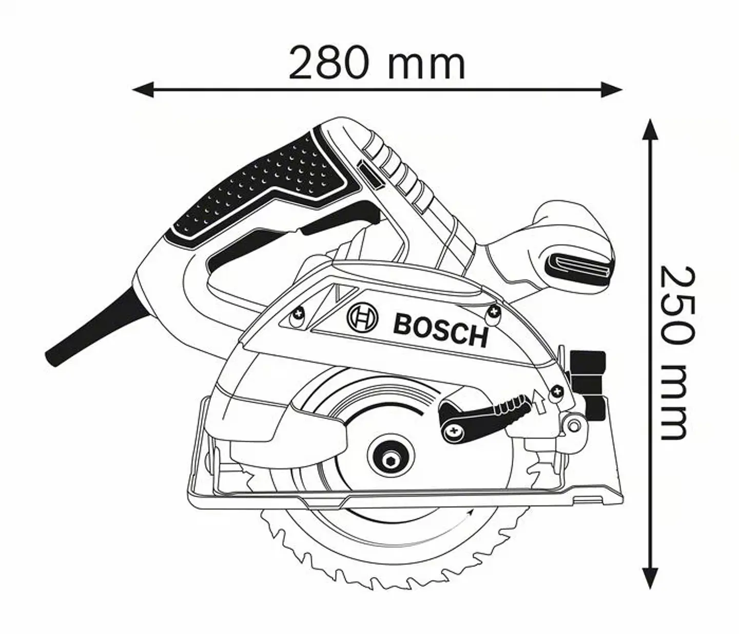 Serra circular manual GKS 165 BOSCH 3