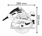 Serra circular manual GKS 165 BOSCH - Thumbnail 3