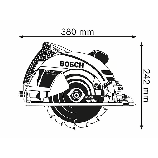 Serra circular manual GKS 190 BOSCH 3