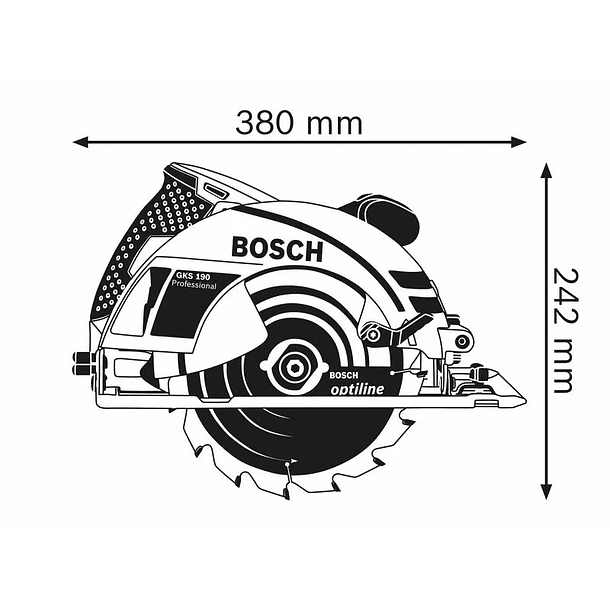 Serra circular manual GKS 190 BOSCH 3