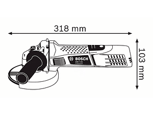 Rebarbadora pequena GWS 7-125 BOSCH