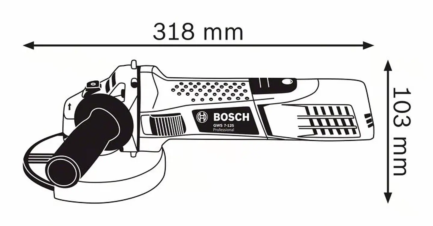 Rebarbadora pequena GWS 7-125 BOSCH 2