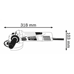 Rebarbadora com regulador de velocidade GWS 7-115 E BOSCH