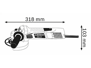 Rebarbadora com regulador de velocidade GWS 7-115 E BOSCH
