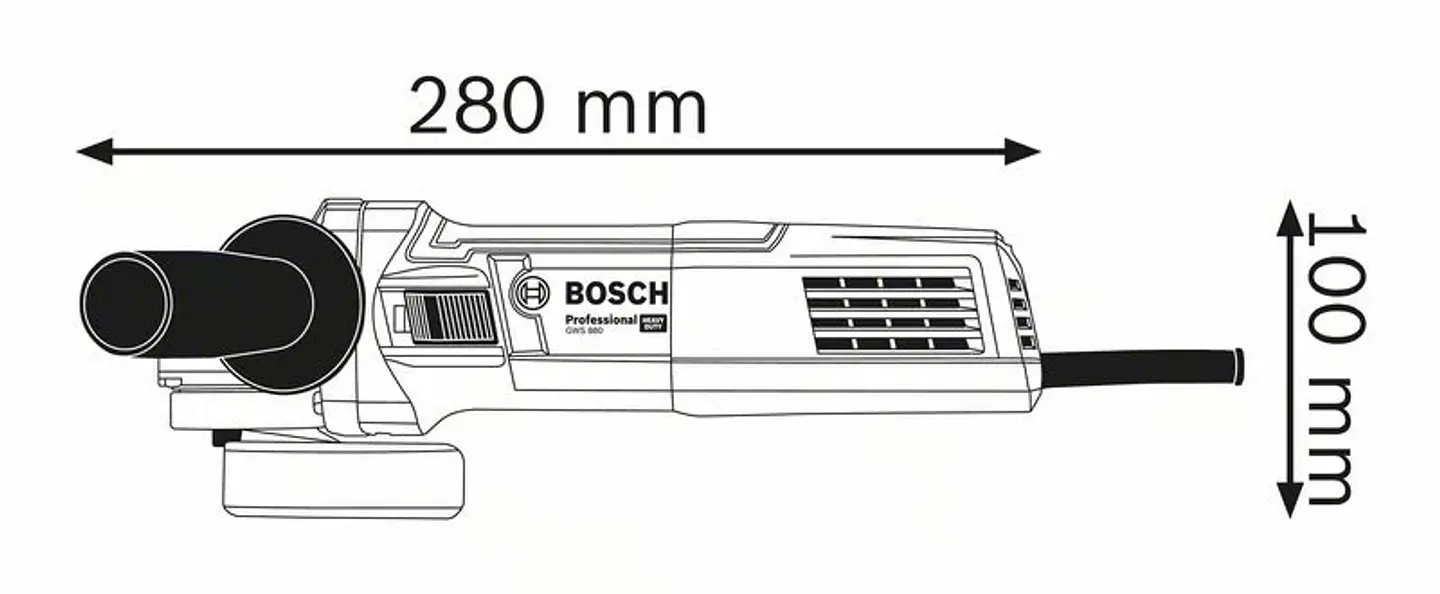 Rebarbadora pequena GWS 880 BOSCH 3