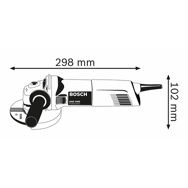 Rebarbadora pequena GWS 1000 (125mm) BOSCH  3