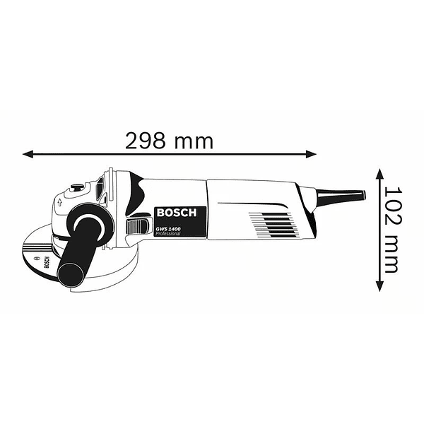 Rebarbadora pequena GWS 1400 (125mm) BOSCH
