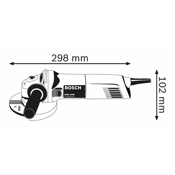 Rebarbadora pequena GWS 1400 (125mm) BOSCH 3