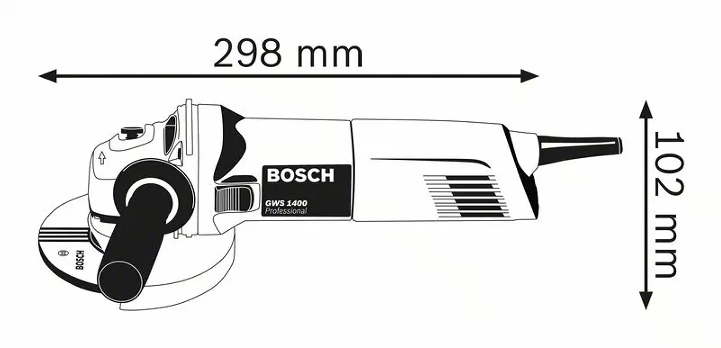Rebarbadora pequena GWS 1400 (125mm) BOSCH 3