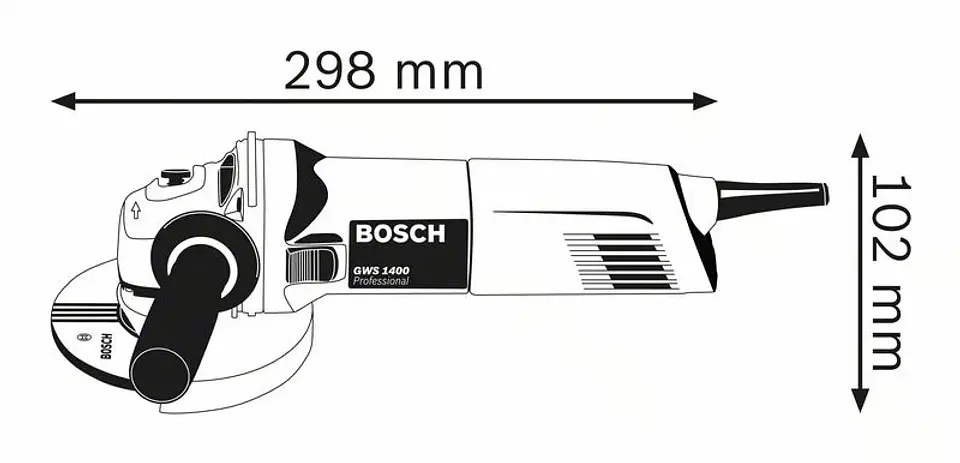 Rebarbadora pequena GWS 1400 (125mm) BOSCH 3