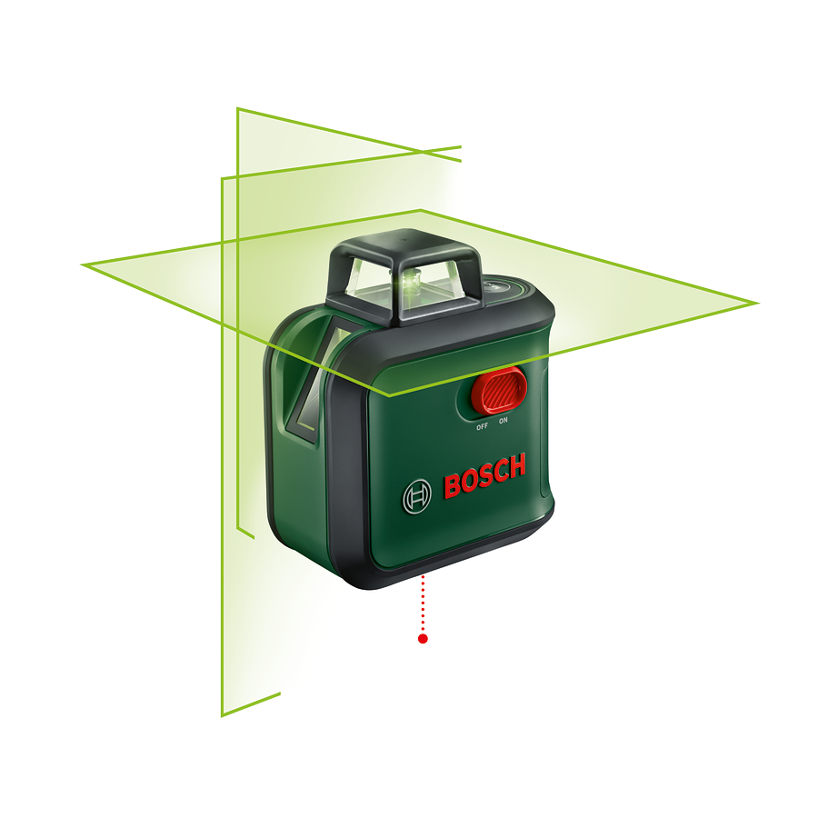 Laser de linhas cruzadas verdes Advanced Level 360 BOSCH
