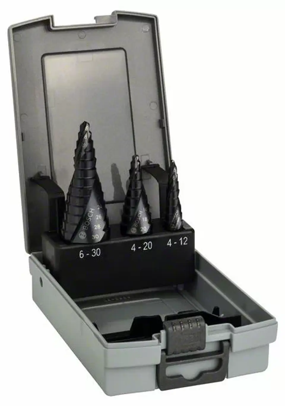 Conjunto 3 brocas escalonadas para metal HSS-AlTiN BOSCH 1