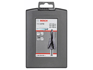 Conjunto 3 brocas escalonadas para metal HSS-AlTiN BOSCH