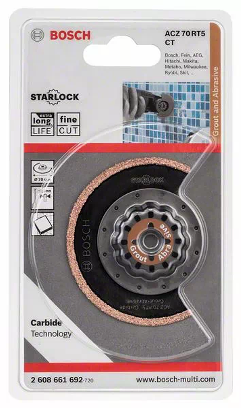 Lamina para juntas ACZ 70 RT5 para multiferramentas BOSCH