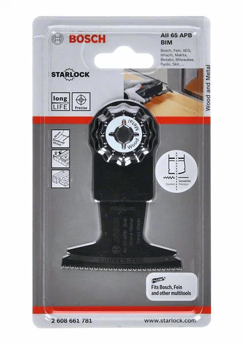 Lâmina de serra de imersão BIM AII 65 APB Madeira e Metal para multiferramentas BOSCH