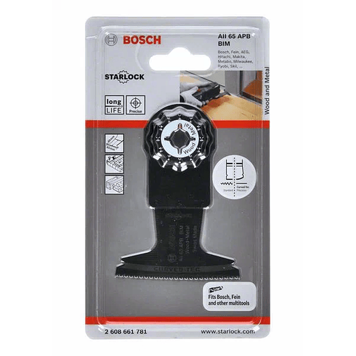Lâmina de serra de imersão BIM AII 65 APB Madeira e Metal para multiferramentas BOSCH 2