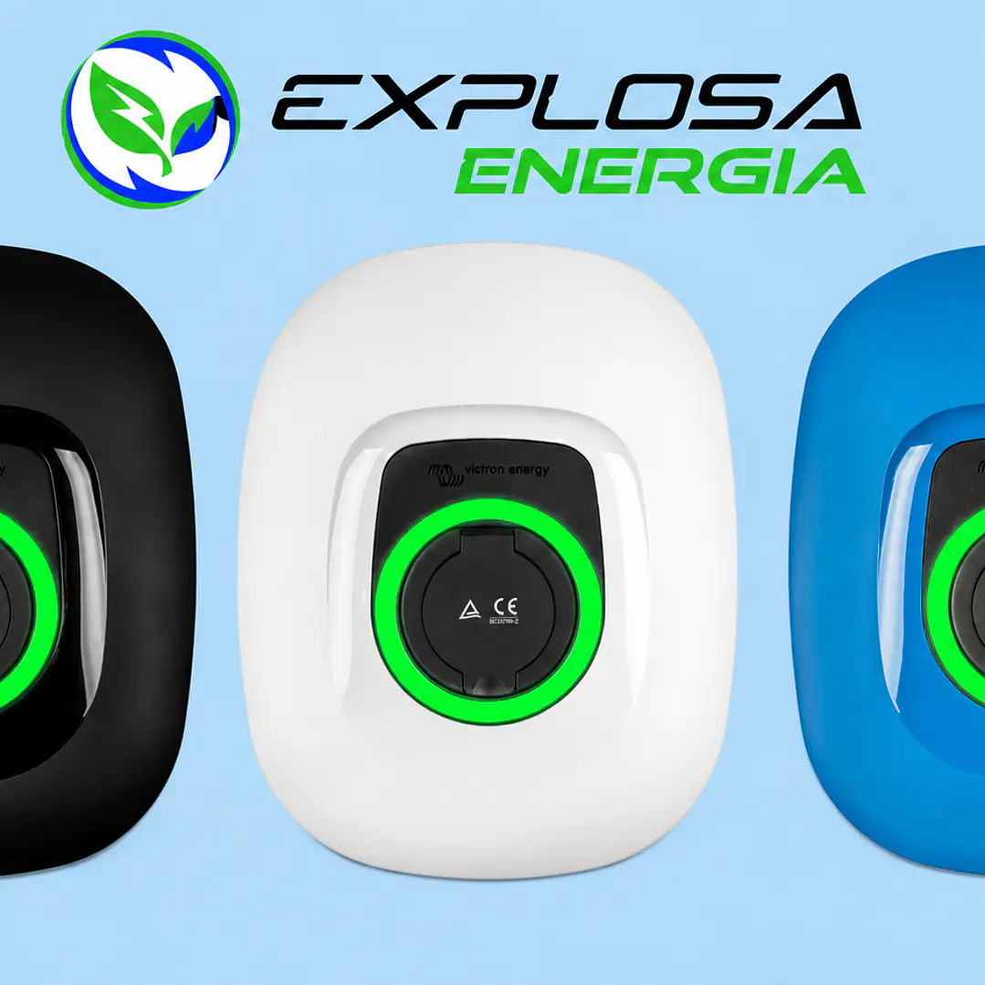 Carcasa Frontal Negra para Cargador EV Victron Charging Station NS 1