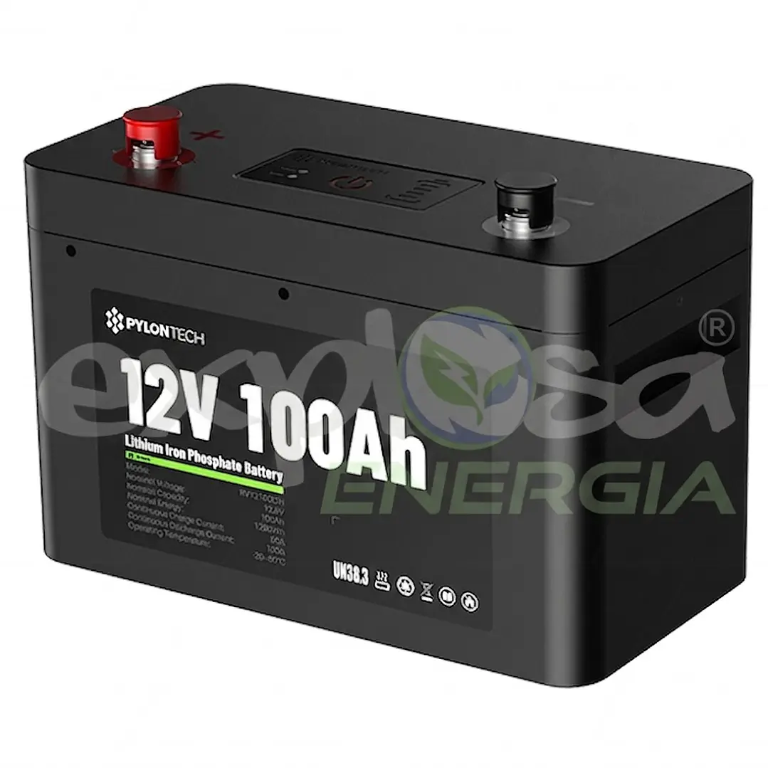 Pylontech Batería de Litio RV12100CH 12V 100Ah LFP 1