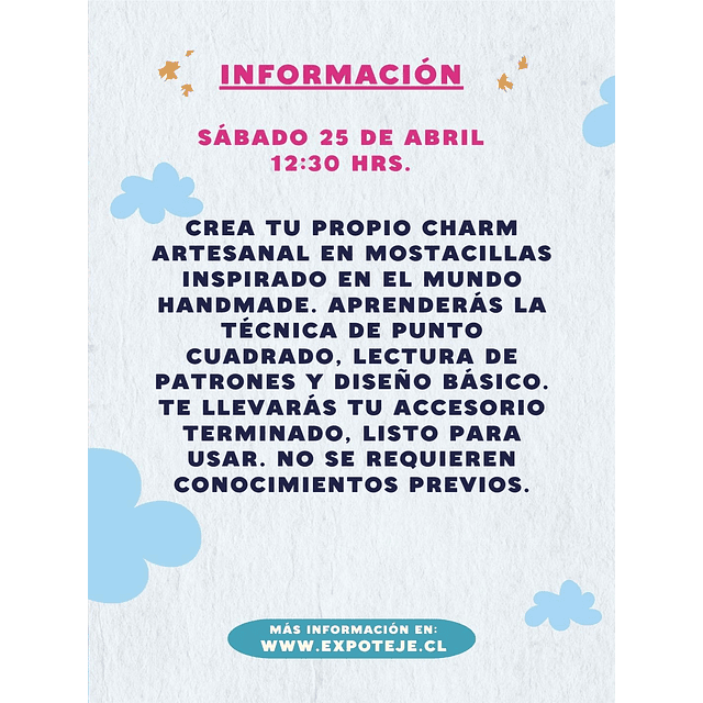 Charm de Mostacillas - Isidora Nicoletti @wara.diseno