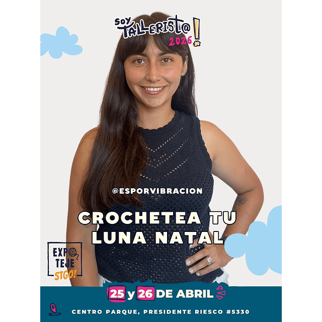 Crochetea tu Luna Natal - Nathalie Peñaloza @esporvibracion
