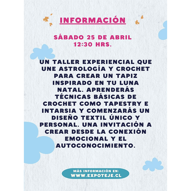 Crochetea tu Luna Natal - Nathalie Peñaloza @esporvibracion