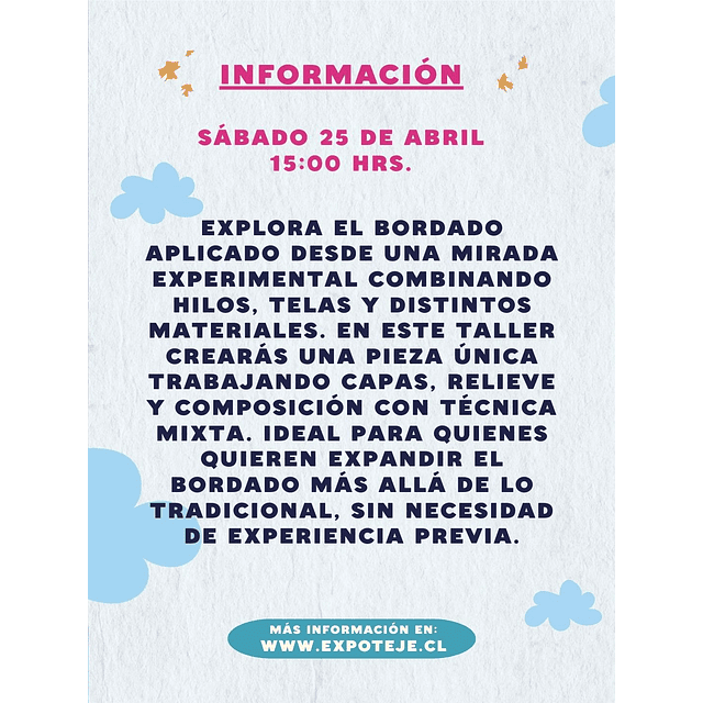 Aplique Bordado: Texturas en Técnica Mixta - Hilos que Unen @hilos.queunen