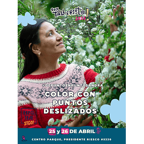 Color con puntos deslizados - Sandra Tuamá @depuntoenpuntosandra