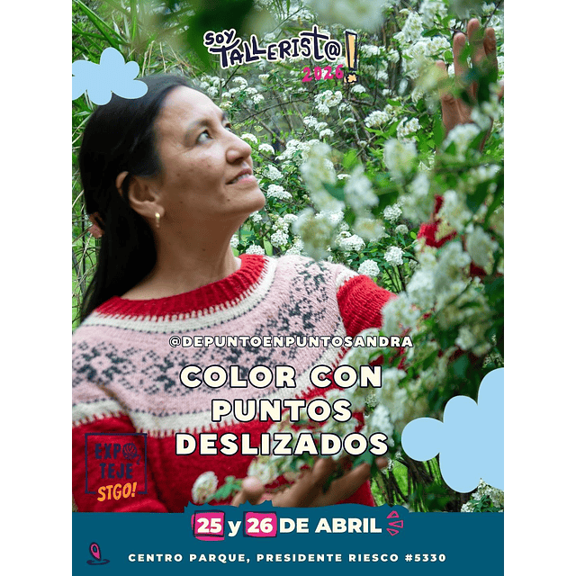 Color con puntos deslizados - Sandra Tuamá @depuntoenpuntosandra