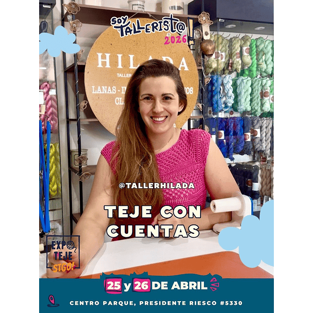 TEJE CON CUENTAS - Melissa Stifel @tallerhilada @minze_ac