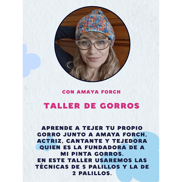 TALLER DE GORROS CON AMAYA FORCH
