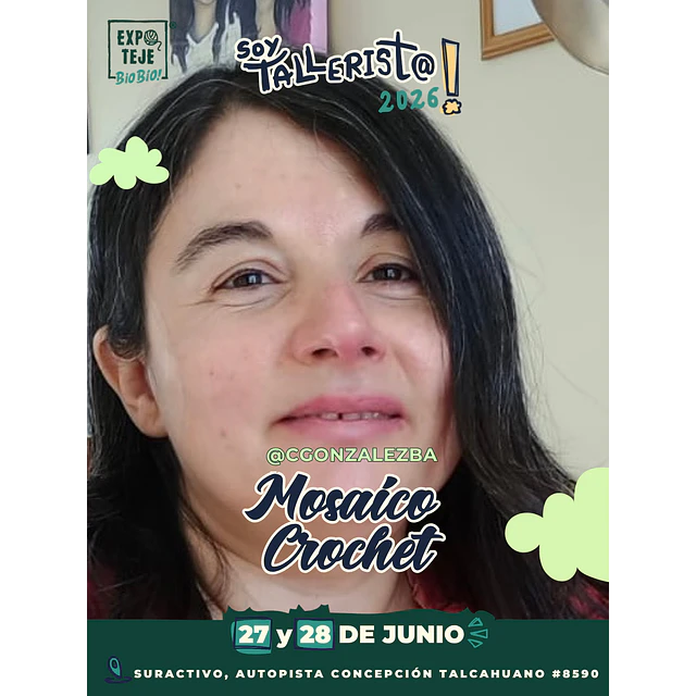 Mosaico Crochet - Claudia Gonzalez @cgonzalezba