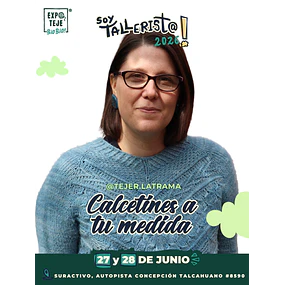 Calcetines a tu medida  - Paulina Castell @tejer.latrama