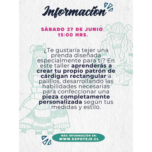 Cárdigan Rectangular  - Andrea Cáceres @rucatoqui
