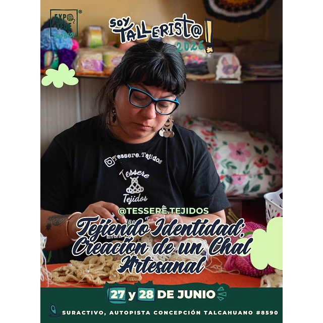 Tejiendo Identidad: Creación de un Chal Artesanal - Angela Castro @tessere.tejidos