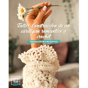 Construcción de un cárdigan romántico a crochet - Stefi Béllico @aleli.decocrochet 