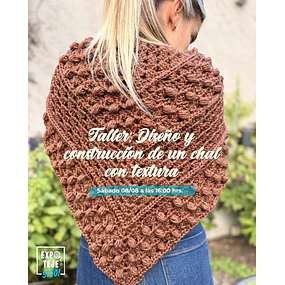 Diseño y construcción de un chal con textura - Stefi Béllico @aleli.decocrochet 