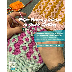 Trenzas y texturas en double knitting - María Consuelo Cheix - @Consuknits 