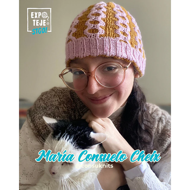 Trenzas y texturas en double knitting - María Consuelo Cheix - @Consuknits 