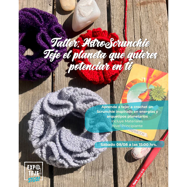 AstroScrunchie Teje el planeta que quieres potenciar en ti  - Nathalie Peñaloza - @esporvibracion