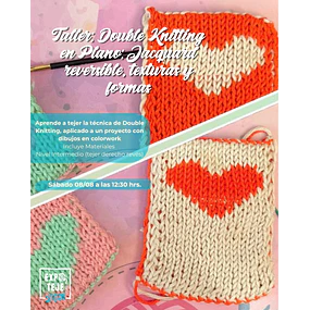 Double Knitting en Plano: Jacquard reversible, texturas y formas  - Kamill Osorio @Kamill.knit