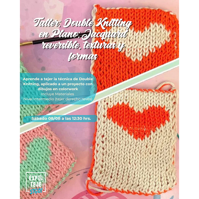 Double Knitting en Plano: Jacquard reversible, texturas y formas  - Kamill Osorio @Kamill.knit