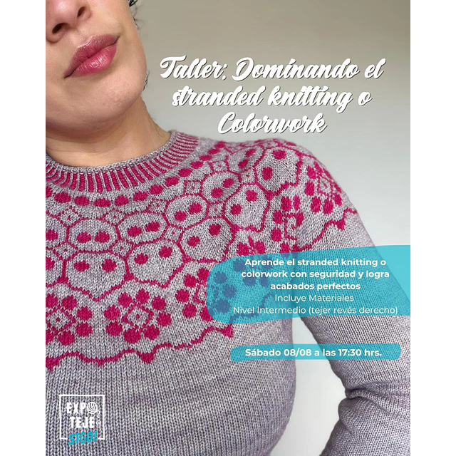 Dominando el stranded knitting o Colorwork   - Rina Leyton @rinaleyton_delonuestro