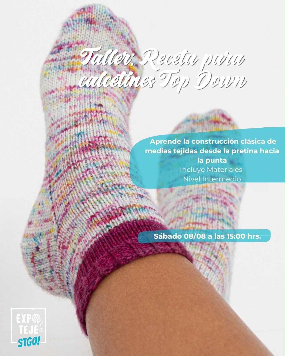 Receta para calcetines Top Down - Patricia López @junglaknits