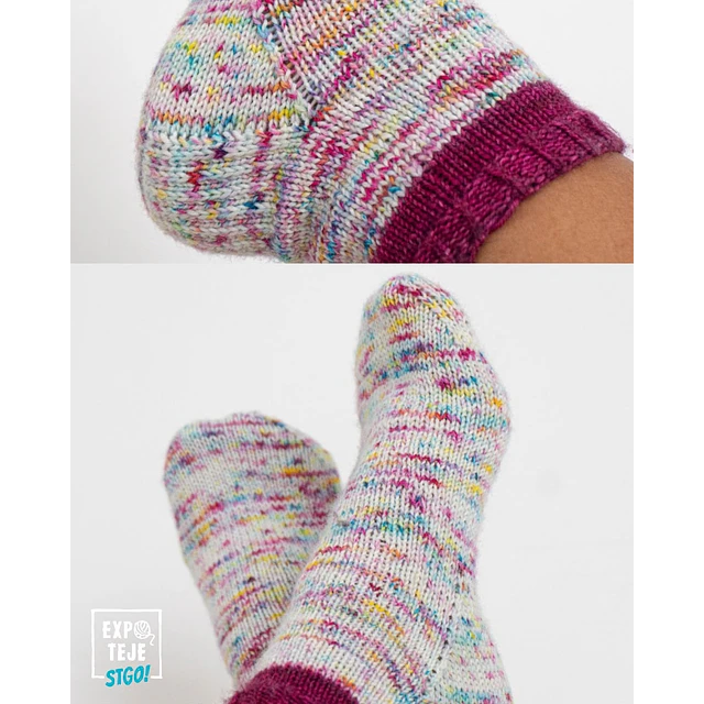 Receta para calcetines Top Down - Patricia López @junglaknits