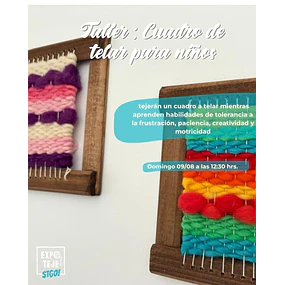Cuadro de telar para niños -Patricia Llona @tejeremociones  - GRATUITO