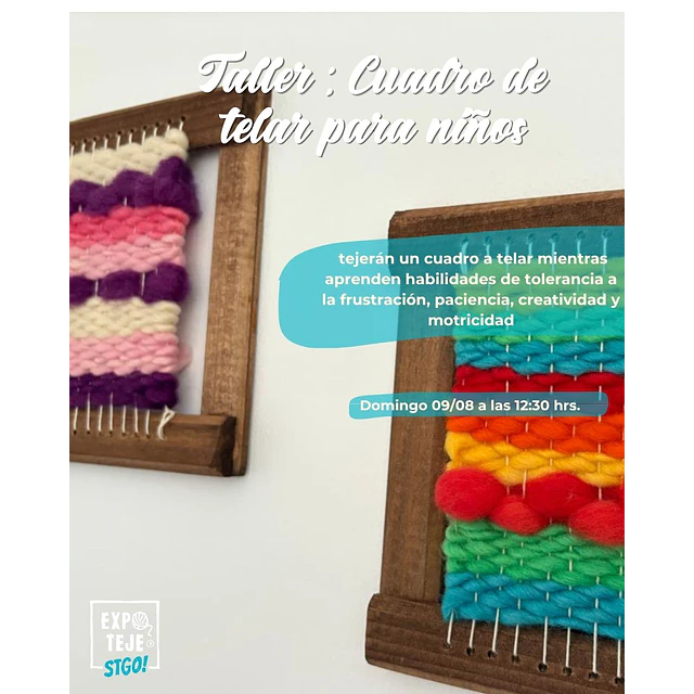 Cuadro de telar para niños -Patricia Llona @tejeremociones  - GRATUITO