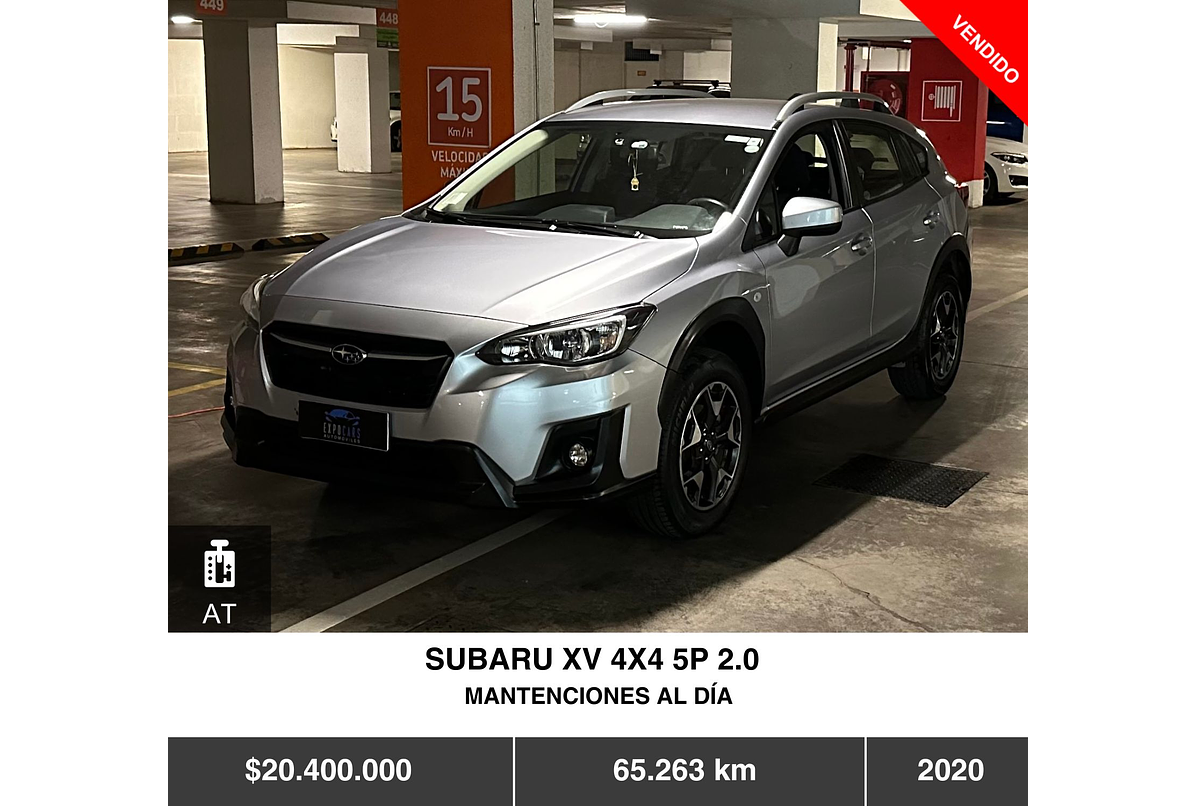 SUBARU XV 4X4 5P 2.0 2020