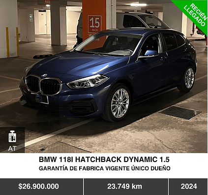 BMW 118I HATCHBACK DYNAMIC 1.5 2024